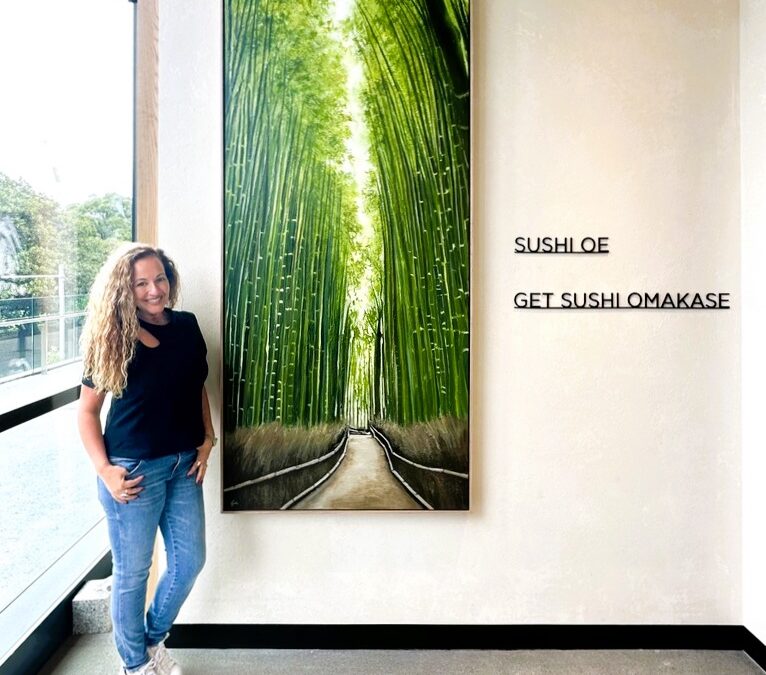 ‘Tranquility’ now hanging at Sushi Oe Omakase, Sydney Fish Market