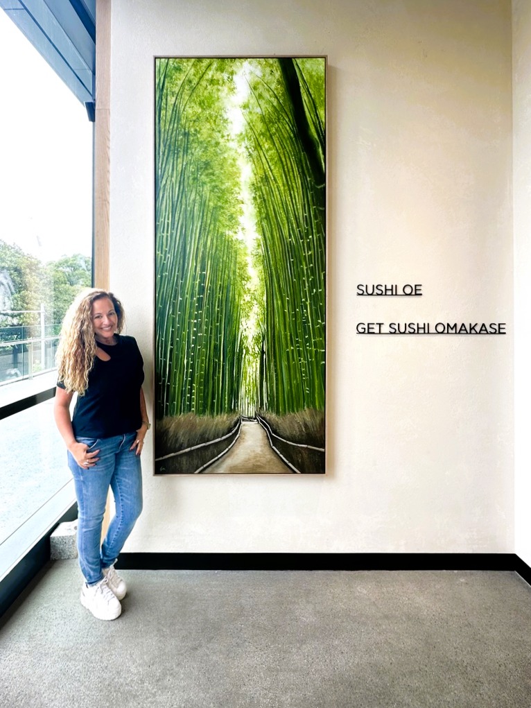 ‘Tranquility’ now hanging at Sushi Oe Omakase, Sydney Fish Market